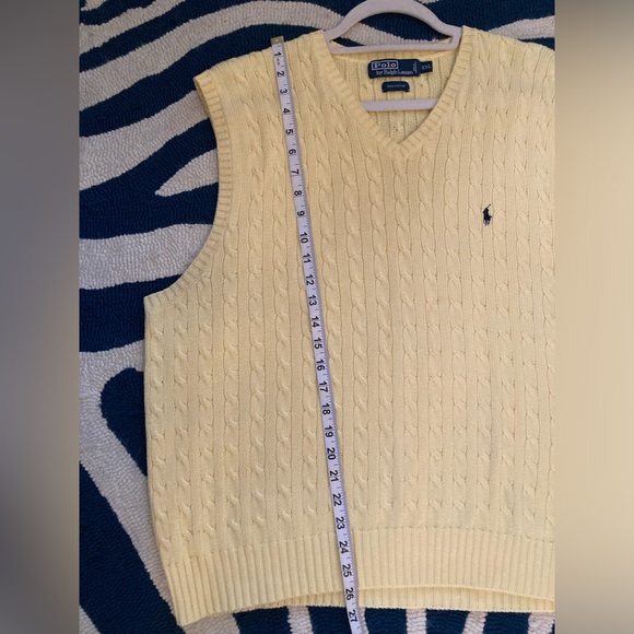 Vintage Polo by Ralph Lauren yellow sweater vest - Picture 10 of 10